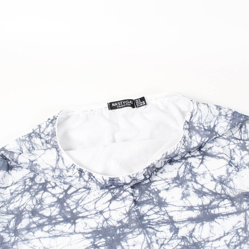 Nasty Gal White Gray Mini Skirt  - Size 4 - Picture 3 of 8
